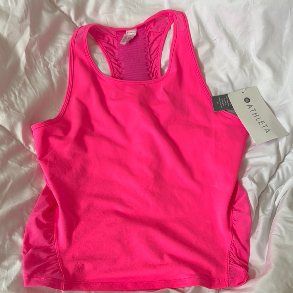 Athleta Neon Pink Tank Top